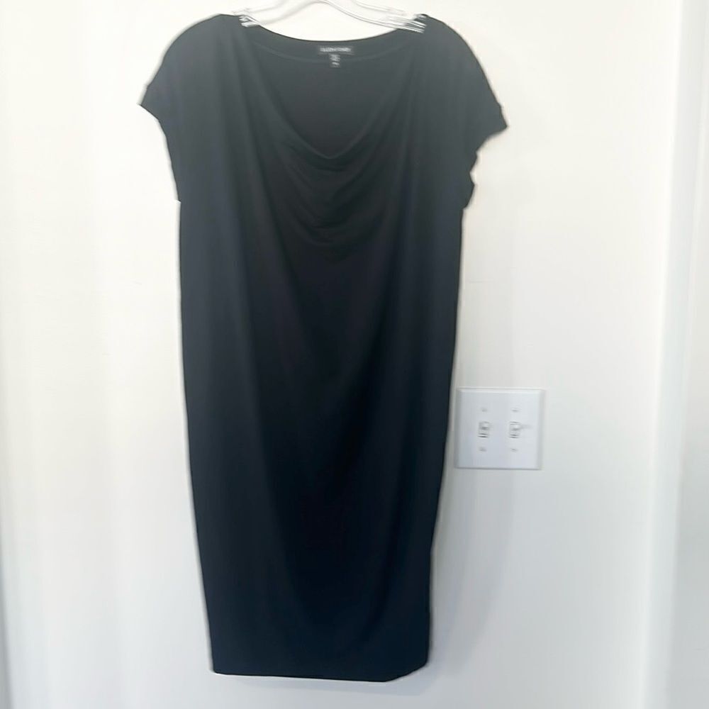 Eileen Fisher Little Black Shift Dress XS